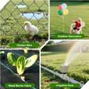AAGUT 12 Inch Garden Stakes 50 PCS Fence Ground Stake Heavy Duty Yard Landscape Staples Galvanized Tent Spikes 11 Ga Lawn Pins for Dog Fencing, Drip Irrigation Hose, Weed Barrier Fabric, Chicken Wire