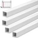 Yaocom Vinyl Railing Spindles, 1-3/8" Sq X 32", 4 Pack