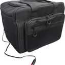 Electric Car Cooler Bag, Plug in 12V Car Cooler Bag, 25 Liter with Adjustable Shoulder Strap, Cord Storage, Road Trip Black