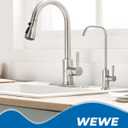 WEWE RO Drinking Water Faucet, Brushed Nickel, 1/4" & 3/8" Connectors
