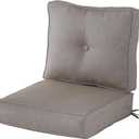 Greendale Home Fashions Outdoor 2-Piece Sunbrella Premium Deep Seat Cushion Set, Cast Ash