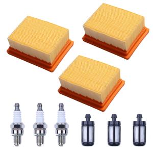 3PCS For Stihl BR800 BR800C BR800X Magnum Backpack Leaf Blower Air Fuel Filter Spark Plug Kit, For Stihl BR800 BR800C BR800X 4283-141-0300 4283-141-0300A 4283-141-0300B 0000-350-3518 0000-350-6202
