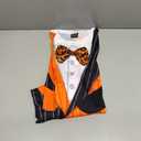 Funny Word Men's Halloween T-Shirt Graphic Short Sleeve Tuxedo Tee Shirts (XX-Large, Pumpkin Face)