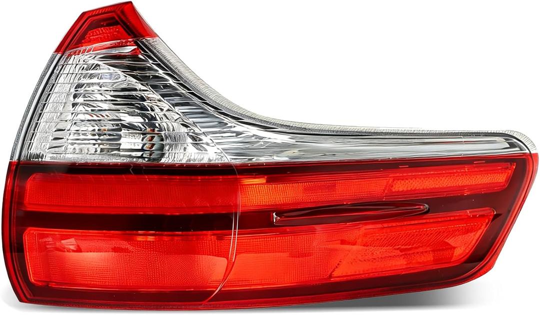 munirater 1-Pack Rear Right Tail Light Assembly Replacement for Sienna Base/L/LE/XLE/Limited 2015-2020 Passenger Side Outer Brake Lamp