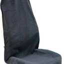 Car Seat Cover Protector Front Seats,for Gym Workout,Running,Swimming,Beach and Hiking,Waterproof Sweat Towel Bucket Seat Covers for Cars SUV Trucks (Black, 1Pcs)