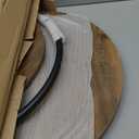 VASAGLE Side Table, 2-Tier Round End Table, Nightstand with Steel Frame for Small Spaces, Living Room, Bedroom, Honey Brown and Ink Black