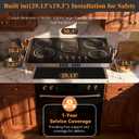 Electric Cooktop 30 Inch - 8400W High Power 5 Burners Electric Stovetop, Built-in 30 Inches Ceramic Burner Knob and Touch, Timer, Safety Lock, Expandable Ring, 220-240V Hard Wired (No Plug)