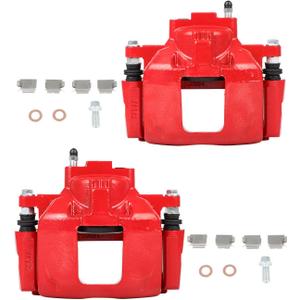 cciyu Front Left & Right Brake Calipers Assembly w/Bracket 18B5044 18B5045 For Chrysler 2008-2012,For Dodge 2007-2012,For Jeep 2007-2012,For Ram 2012,For Volkswagen 2009-2012