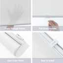 Cordless Light Filtering Roller Window Shades,50" W x 72" H,White