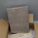 Foldable Foot Stool Ottoman, Modern Foot Rest with Bamboo X Legs & Thick Foam Cushion, Folding Foot Stools Small Padded for Bedroom Living Room, Footstool for Chair Couch (Natural - Brown)