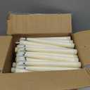 Baquler 100 Pcs Flameless Taper Candles LED Taper Candles Flickering Bulk Ivory LED Candlestick for Easter Wedding Church Halloween Christmas Party Decor Table Centerpiece, 8.5 in, No Batteries