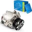 PHILTOP 98555 Air Conditioning AC Compressor for Civic 2006 2007 2008 2009 2010 2011 1.8L, AC Compressor with Clutch