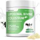 Liposomal Bovine Colostrum Powder - Pure Bovine Colostrum for Humans - Grass Fed Colostrum Supplement for Gut Support, Immune Health and Hair Growth,72 Servings per Bottle.180g/6.35 oz