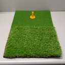 SAPLIZE Foldable Heavy-Duty Golf Hitting Mat with 10mm EVA Backing for Indoor/Outdoor Swing & Chipping, Golf Accessories & Gift for Men & Women (Dual-Turf Mat)