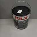 KILZ 1-Part Epoxy Acrylic Concrete & Garage Floor Paint, Silver Gray, Satin, Interior/Exterior Concrete Paint for Basement Floors, Porches, Driveways & Pool Decks, 1 Gallon