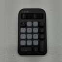 AZIO IZO Wireless Mechanical Calculator & Number Pad (Black/Dark Bronze) - Bluetooth 5.0 & USB, Gateron-Red Mechanical Switch, 9 Backlight Modes, Rechargeable, PC & Mac, Black Willow (IN404)
