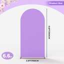Babenest 6.6FT Purple Wedding Arch Cover, Spandex Fitted Arch Backdrop Cover for Photography, Round Top Chiara Stand Cover for Party Ceremony Birthday Baby Shower Anniversary Decoration