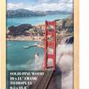 10x14 inch Wood Picture Frames for Wall Hanging,Diamond Painting Frames Rectangle Baby Scan Picture Frame for Family Walls Decoration,Anniversary,Wedding,Christmas,Halloween,Shower,Certificate (Natural)