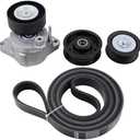 MOTOKU Belt Tensioner and Serpentine Belt Idler Pulley kit for Mercedes C230 C280 C300 C350 CL550 CLK350 CLK550 CLS550 E350 E550 G550 GL450 GL550 GLK350 ML350 ML550 R350 S550 SL550 SLK280 SLK300