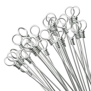 14 Foot Long Bale Wire, 14 Gauge Single Loop Bundle Baling Wires, 160 Pieces Galvanized Baler Wire for Horizontal and Vertical Closed Door Manual Tie Balers