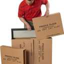 BOX USA Large Mirror Box 30L x 3.5W x 40H (1-Pack), Cardboard Boxes Perfect for Moving, Storing, Packing & Shipping, Ideal for TV's, Picture Frames, Mirrors & Art