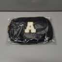 Bridesmaid Gifts - Wedding Day & Bachelorette Party Decorations, Crossbody Belt Bag in Initial White & Black