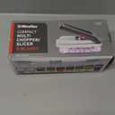 Mueller Vegetable Chopper Mandoline Slicer, Food Veggie Chopper, Cheese Grater, Onion Vegetable Cutter with Container, Dicer, Kitchen Gadgets & Essentials, White Sand/Grey