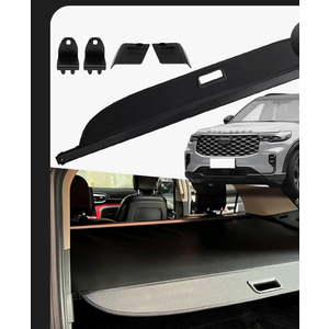 JIEREPU Trunk Cargo Security Cover for Ford Explorer ST Sport XLT - Enhanced Privacy, UV Protection, and Easy Installation - for Ford Explorer Accessories 2020 2021 2022 2023 2024 2025