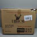 2 Tier Round Side Table, 16" Small Metal End Table with Removable Wooden Tray, Round Accent Sofa Coffee Side Table for Living Room, Bedroom, Balcony (Gold)