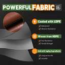 RAINDEWAY Tarp 24x36ft Brown Tarps Heavy Duty Waterproof 18Mil Extra Thick, 24x36 Feet-Finished size