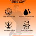 Sauna Shirt for Men,Heat-Trapping Short-Sleeve Sweat Suit, Compression T-Shirt,Body Shaper Vest for Gym Exercise (Small, Black(blue Inside))