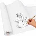 Shinok White Kraft Paper Roll for Art Craft 15 x 512 in White Wrapping Paper for Gift, Easel Paper roll for Kids Drawing Painting, Bulletin Board Poster Banner Paper