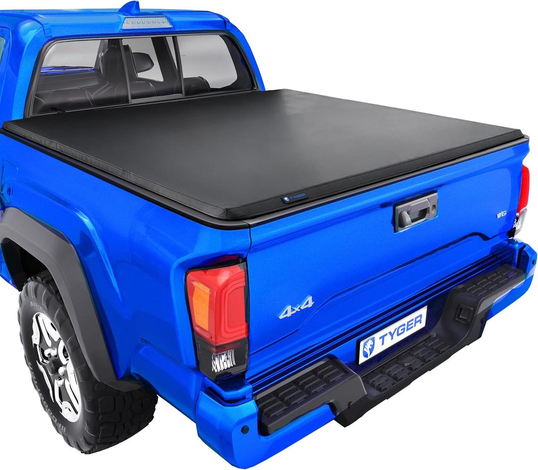 Tyger Auto T3 Soft Tri-fold Truck Bed Tonneau Cover Compatible with 2016-2023 Toyota Tacoma | 5' (60") Bed | TG-BC3T1630