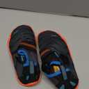 UBFEN Water Shoes for Kids Boys Girls Aqua Socks Barefoot Beach Sports Swim Pool Quick Dry Lightweight Toddler Little Big Kid (A Grey Orange) 10