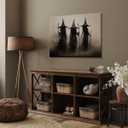 2 x Witch Wall Decor Poster Halloween Art Vintage Witchy Pictures Canvas Print Rustic Halloween Room Decorating 12x18inch Unframed (12L" x 18W", style-5-Unframed)