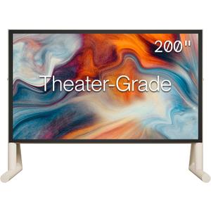 AWOL Valerion 200 Inch Inflatable Outdoor Movie Screen, Inflatable Projector Screen with Cordless Air Pump, 16:9 Front Projection for Backyard, Camping and Outdoor Movie Nights