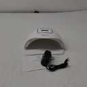 UV Gel Nail Lamp,150W UV Nail Dryer LED Light for Gel Polish-4 Timers Professional Nail Art Accessories,Curing Toe Nails (White)