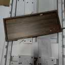  Bathroom Cabinet Over Toilet, Bathroom Storage Cabinet with Glass Doors and Adjustable Shelves, Over The Toilet Storage Cabinet, White And Brown, 