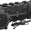 BOSS Audio Systems ATVB95LED UTV ATV Speakers - Weatherproof, ATV Soundbar, 8 Inch Speakers, 1.5 Inch Tweeters, Amplified, Wired Remote for Bluetooth Connectivity, LED Light Bar, Storage Compartment