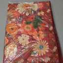 Area Rugs 24x17 Inch Home Decor Entry Rug, Small Door Mat Bath Mats for Bathroom, Ultra-Thin Non Slip Floral Low Pile Tub Mat for Sink Shower Doorway Tub Kitchen Sink (2 x 1.4 ft, Red Garden)