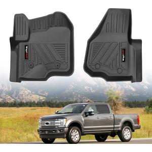 for 2012-2016 Ford F250/F350/F450/F550 Super Duty SuperCrew/Crew Cab Floor Mats Front Liner All Weather TPE Accessories (for 12-16 Ford F-250 F-350 F-450 F-550 SuperCrew/Crew Cab)