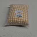 Gingham Duvet Cover Yellow Queen Size 100% Washed Cotton White Checkered Duvet Cover Full Soft Plaid Grid Bedding Set Comforter Cover 3 Piece Zipper Closure,Durable,Breathable