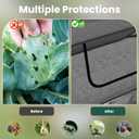 2-Pack Raised Garden Bed Covers, 45" x 22" x 17" Mesh Crop Cage, Pop-Up Plants Cover with 30% Shade Cloth for Seedlings Vegetables Fruits Flowers, Protects Against Birds Animals Pests with 16 Stakes