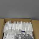 Beeveer 8 Sets Vinyl Fence Railing Bracket Kit with Screws Straight Porch and Deck Railing Bracket Fits for 2″ x 3.5″ White Top and Bottom for Yorkshire and Bolton
