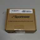 Sportneer Bike Lock: 5 Digit Combination High Security Anti Theft Bike Chain Lock - 3.2/3.6/4ft Heavy Duty Keyless Bicycle Lock for Bike, Motorcycle, Scooter, Door & Gate - 4/6mm Thick, Easy to Use (Black)