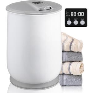 Towel Warmer, 28L Large Towel Warmers for Bathroom, Adjustable Heat Timer (20/40/80 Minutes)Versatile Bucket Design with LED Display, Perfect for Oversized Towels, Bathrobes,Blankets