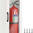 Fire Extinguisher Cabinet Wall Mount for 2.5/5/10lb Extinguisher (White)