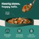 Jinx Bone Broth Stew for Dogs - Beef & Vegetables Recipe - Grain-Free Wet Dog Food & Topper for Picky Eaters - Promotes Lean Muscle Growth, A Healthy Coat & Improved Digestion - 13 Oz, 12 Pack