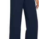 G4Free Yoga Pants Women Wide Leg Dress Pants with Pockets High Waisted Sweatpants Loose Casual Lounge Palazzo Pants(Dark Navy, L, 31")