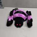 Halloween Decorations 5ft Giant Light Up Spider, 60inch Scary Spider with 56 LED Light, Timer, Creepy Spooky Decor, Glowing Eyes, Haunted Horror Prop for Spiderweb, Indoor, Outdoor, Yard (Purple)